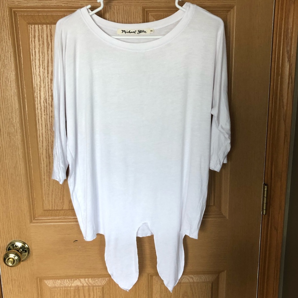 NEW Michael Stars Tie Front Dolman Sleeve Top